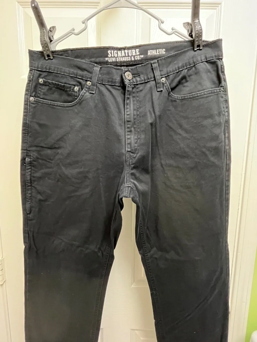 Men's Levi's Signature Black Athletic 36W x 32L - Picture 4 of 15